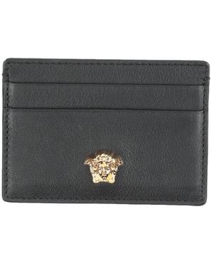 Versace Document Holder Soft Leather - Black