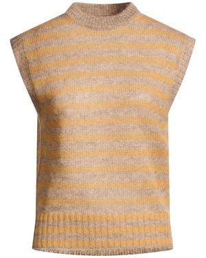 Brunello Cucinelli Sand Jumper Mohair Wool, Polyamide, Wool, Viscose, Metallic Polyester - Natural