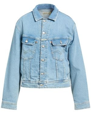 Replay Denim Outerwear Cotton, Elastane - Blue