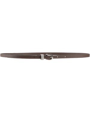 Peserico Dark Belt Leather - White