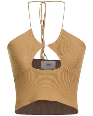 SOLOTRE Top Viscose, Polyester - Natural