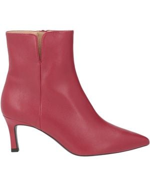 Unisa Ankle Boots Leather - Red