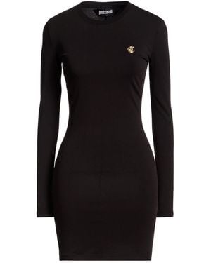 Just Cavalli Mini Dress Cotton, Elastane - Black
