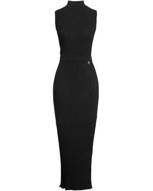 Elisabetta Franchi Maxi Dress Viscose, Polyester, Metallic Polyester - Black