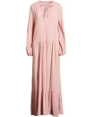 Massimo Alba Maxi Dress Cotton, Silk, Linen - Pink