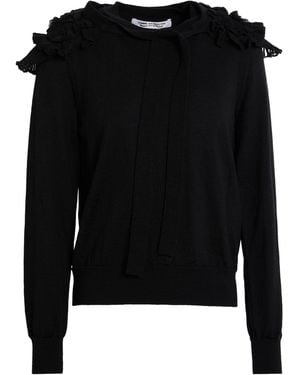 Comme des Garçons Sweater Wool, Acrylic, Cotton, Nylon, Polyester - Black