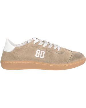 Be980 Khaki Sneakers Leather - Natural