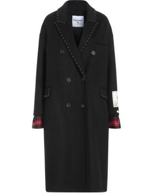 FRONT STREET 8 Coat Wool, Cotton - Black