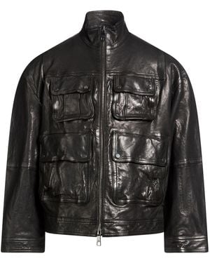 Neil Barrett Jacket Leather - Black