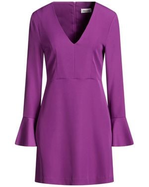 Rebel Queen Mini Dress Polyester, Elastane - Purple