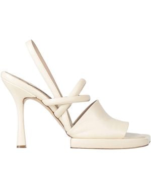 Malloni Sandals Leather - White