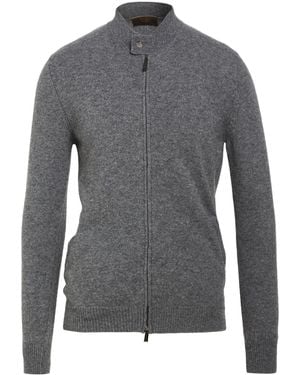 Moorer Cardigan Wool, Cashmere - Gray