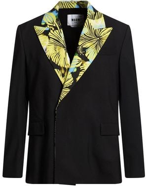 MSGM Blazer Virgin Wool, Elastane - Black