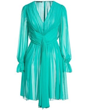 Alberta Ferretti Mini Dress Silk - Blue