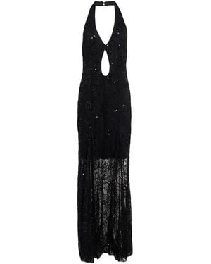 ViCOLO Maxi Dress Polyamide, Cotton, Polyester - Black