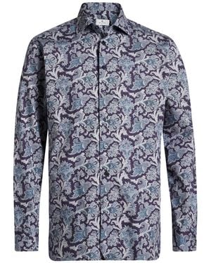 Etro Shirt Cotton, Elastane - Blue