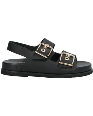 Pedro Miralles Sandals Leather - Black