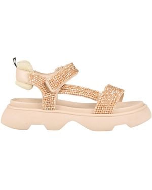 Jeannot Sandals Leather, Synthetisches Material - Natural