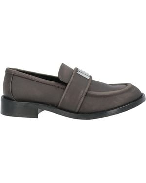 Acne Studios Dark Loafers Textile Fibers - Gray