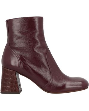 Chie Mihara Plum Ankle Boots Leather - Purple
