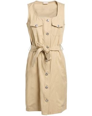 Liu Jo Mini Dress Cotton, Lyocell - Natural