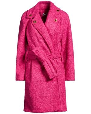 Odi Et Amo Fuchsia Coat Wool, Polyester - Pink