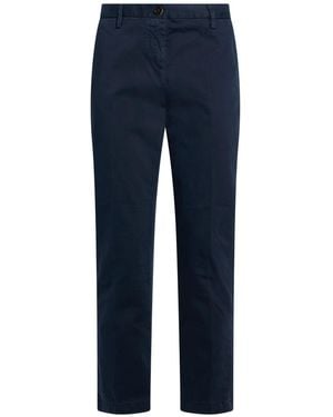 White Sand Pants Cotton, Elastane - Blue