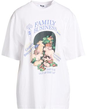 MSGM Camiseta - Blanco