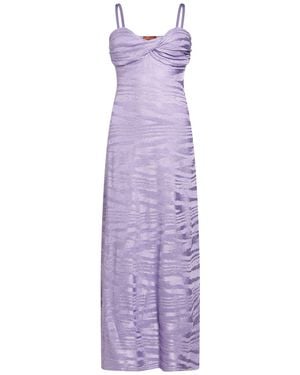 Missoni Maxi Dress - Purple