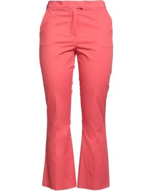 Angela Davis Coral Pants Cotton, Elastane - Red