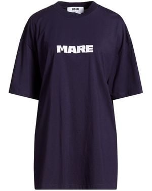 MSGM T-Shirt Cotton - Blue