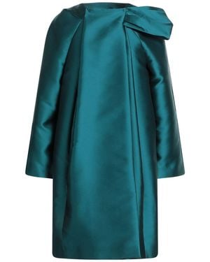 Alberta Ferretti Overcoat & Trench Coat Polyester, Silk - Blue