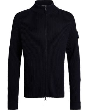 Premiata Midnight Cardigan Merino Wool - Blue