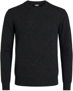 Alpha Studio Sweater Geelong Wool - Black