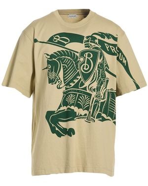 Burberry Khaki T-Shirt Cotton - Green