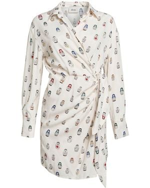 Dixie Mini Dress Viscose - White
