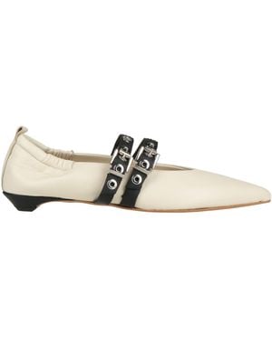 Divine Follie Ballet Flats - White