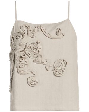 Marella Top Linen, Viscose, Elastane - Natural