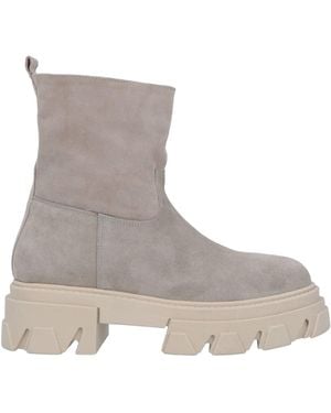 Tsd12 Khaki Ankle Boots Leather - Grey