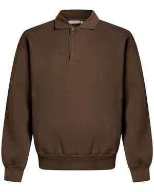 PANGAIA Khaki Sweatshirt Cotton - Brown