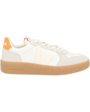 Veja Light Trainers Leather, Textile Fibres - White