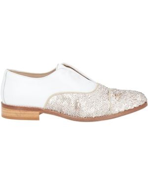Ras Loafers Leather, Textile Fibers - White
