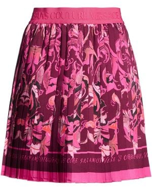 Versace Jeans Couture Plum Mini Skirt Polyester - Red
