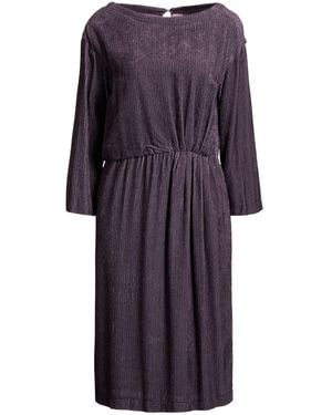 Manila Grace Midi Dress Viscose - Purple