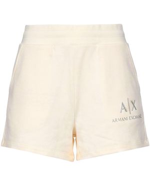 ARMANI EXCHANGE Shorts & Bermuda Shorts Organic Cotton - Natural