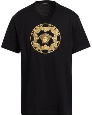 Versace T-Shirt Cotton, Glass, Polyester, Viscose - Black