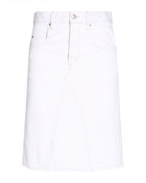 Isabel Marant Denim Skirt Cotton - White