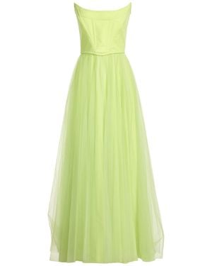 19:13 Dresscode Lime Maxi Dress Polyester - Green