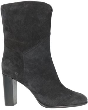 Ba&sh Charcoal Ankle Boots Leather - Black