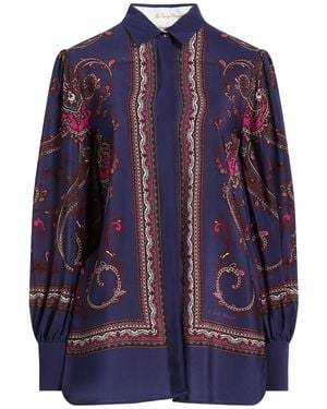 Le Sarte Pettegole Midnight Shirt Silk - Blue
